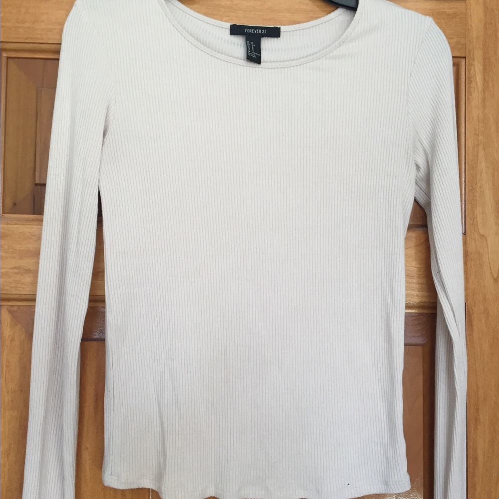 Forever 21 cream long sleeve